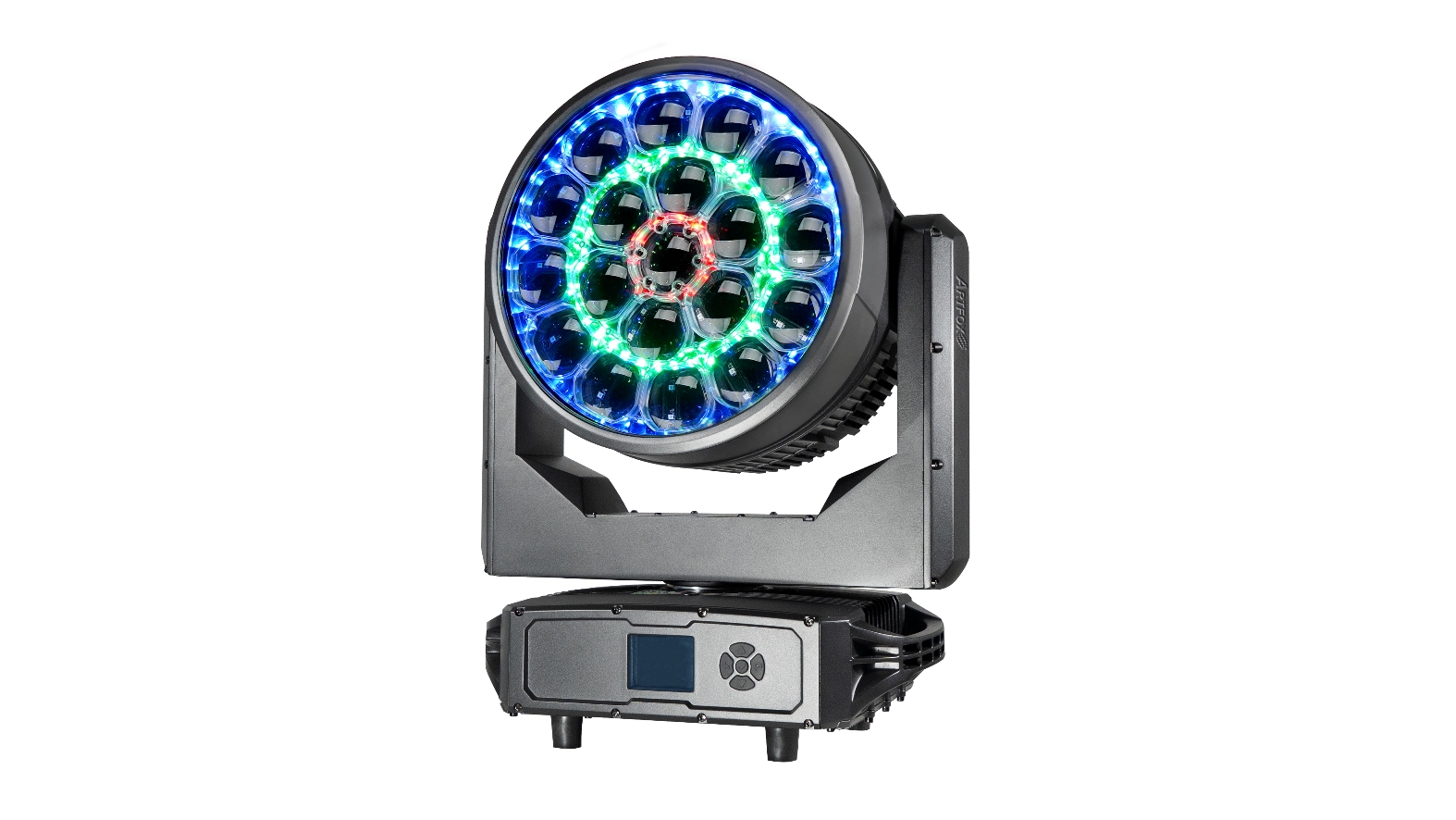 LED Moving Head:Beam Wash Kaleido 3-in-1, 19x120w RGBW, Pixel Tech, IP66 outdoor